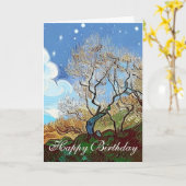 CARTE  MOUNTAIN  TREE (Fleur jaune)