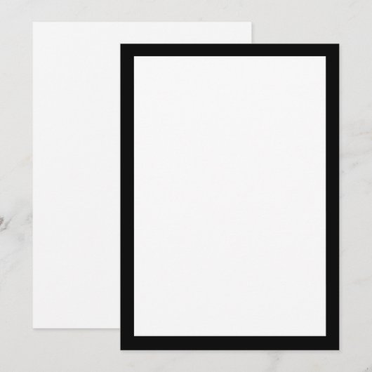 Carte Mourning Flat Card (Devant / Derrière)