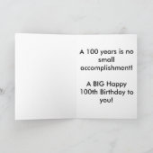 Carte Mouse Happy 100 Birthday (Intérieur)