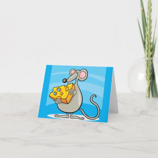 Carte Mouse with Cheese Note (Devant)