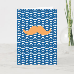Carte Moustache JOYEUX ANNIVERSAIRE PAPA Amusant Rétro