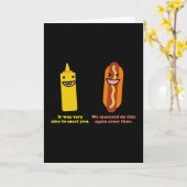 Carte Moustard et Hotdog (Fleur jaune)