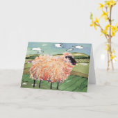 Carte mouton (Fleur jaune)