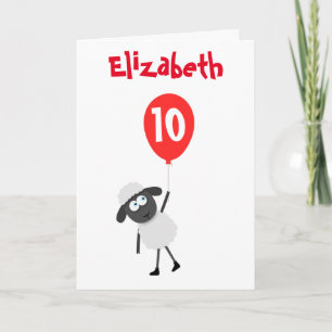Carte Mouton avec ballon