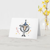 Carte mouton d'anniversaire mignon (Fleur jaune)