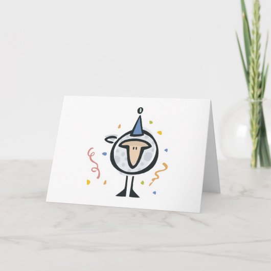 Carte mouton d'anniversaire mignon (Devant)