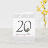 Carte mouton fun 20e anniversaire de mariage de po (Fleur jaune)