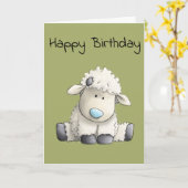 Carte Mouton Mignon (Fleur jaune)
