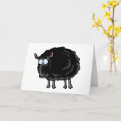 Carte mouton noir (Fleur jaune)