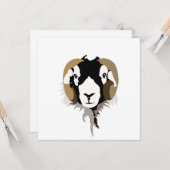 Carte mouton Swaledale (Devant/Arrière en situation)