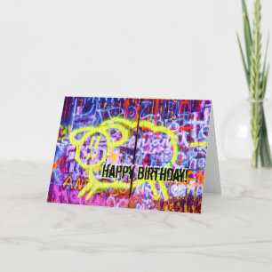 Carte Moutons 2 de graffiti d'anniversaire