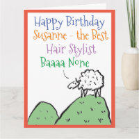 Moutons Design Joyeux anniversaire à une liste de