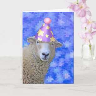 Carte Moutons Et Étoiles Anniversaire