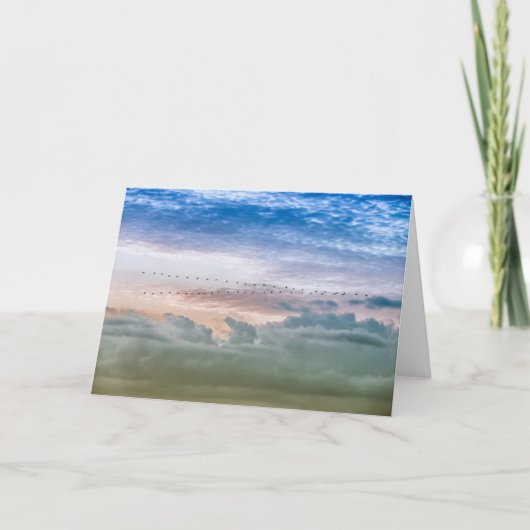 Carte Moving Forward Bird Migration Team Inspiration (Devant)