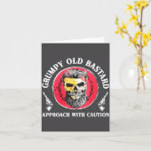 Carte Mpy Old Approach With Caution Beard Skull Barber  (Fleur jaune)