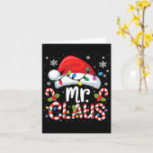 Carte Mr And Mrs Claus Couples Matching Christmas  (Fleur jaune)