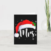 Carte Mr And Mrs Claus Couples Matching Christmas Pajama (Devant)