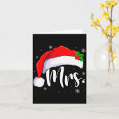 Carte Mr And Mrs Claus Couples Matching Christmas Pajama (Fleur jaune)