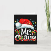 Carte Mr And Mrs Claus Couples Matching Christmas Pajama (Devant)