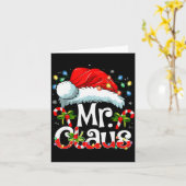 Carte Mr And Mrs Claus Couples Matching Christmas Pajama (Fleur jaune)