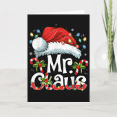 Carte Mr And Mrs Claus Couples Matching Christmas Pajama (Devant)