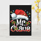 Carte Mr And Mrs Claus Couples Matching Christmas Pajama (Fleur jaune)