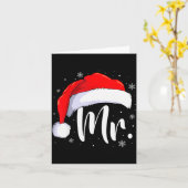 Carte Mr And Mrs Claus Couples Matching Christmas Pajama (Fleur jaune)