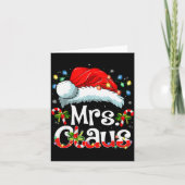 Carte Mr And Mrs Claus Couples Matching Christmas Pajama (Devant)