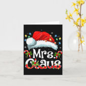 Carte Mr And Mrs Claus Couples Matching Christmas Pajama (Fleur jaune)