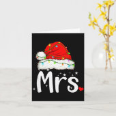 Carte Mr And Mrs Claus Couples Matching Christmas Pajama (Fleur jaune)