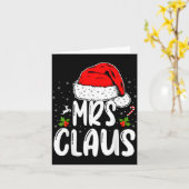 Carte Mr And Mrs Claus Couples Matching Christmas Santa  (Fleur jaune)