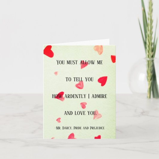 Carte Mr. Darcy (Devant)