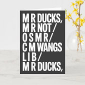 Carte MR Ducks Funny Phonetic Joke Southern Humor Gift (Fleur jaune)
