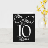 Carte Mr Mrs For 10 Years 1st Wedding Anniversary (Fleur jaune)