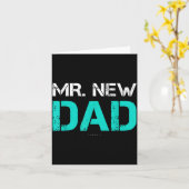 Carte Mr. New Dad . Funny New Dad Tee Shirts (Fleur jaune)
