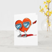 Carte Mr Right Valentines Day Humor Matching Couples 1  (Fleur jaune)