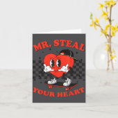 Carte Mr Steal Your Heart For Boys Toddlers Valentine's  (Fleur jaune)
