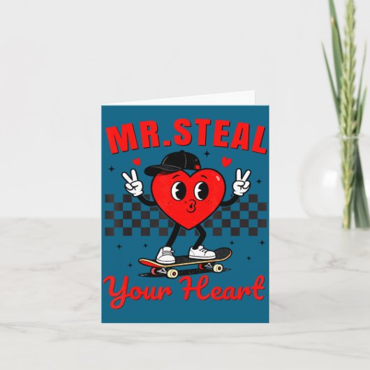 Carte Mr Steal Your Heart For Boys Toddlers Valentine's  (Devant)
