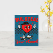 Carte Mr Steal Your Heart For Boys Toddlers Valentine's  (Fleur jaune)