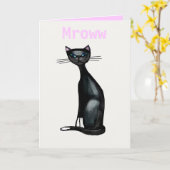 Carte Mroww signifie je t'aime (Fleur jaune)