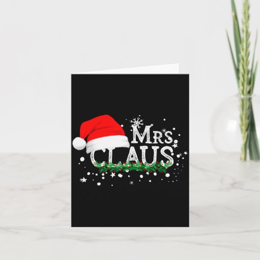Carte Mrs Claus Christmas Couples Matching Her Xmas Paja (Devant)
