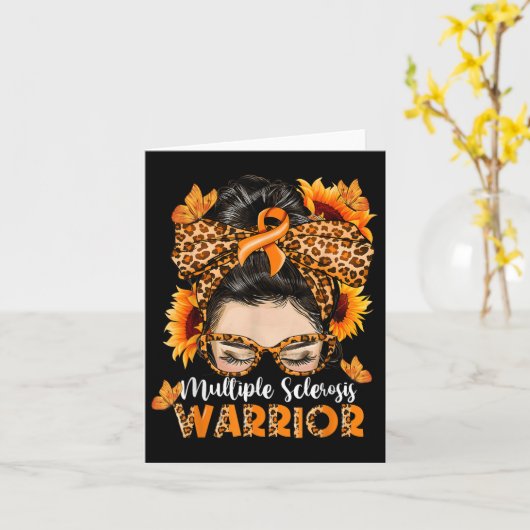 Carte Ms Multiple Sclerosis Guerrier Sensibilisation Ora (Fleur jaune)