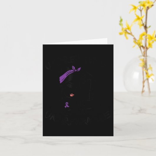 Carte Ms Unbreakable Rubon Lupus Sensibilisation Femmes (Fleur jaune)