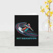 Carte Mt Brighton Michigan Snowboard (Fleur jaune)
