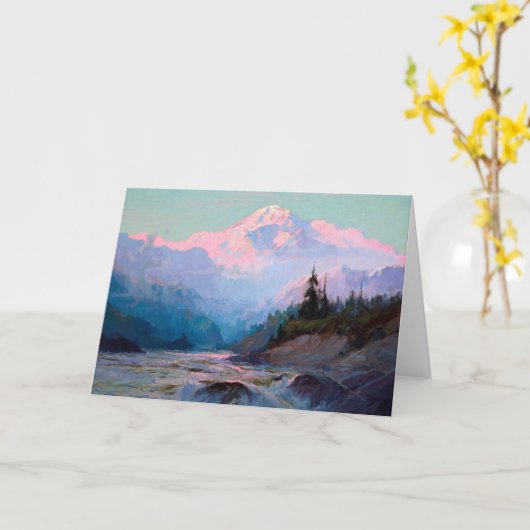 Carte Mt. McKinley | Sydney Mortimer Laurence (Fleur jaune)