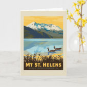 Carte Mt St. Helens | Washington (Fleur jaune)