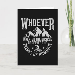 Carte MTB - Qui Que Soit Qui A Inventé Le Vélo