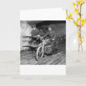 Carte MTD de moto militaire, années 1910 (Fleur jaune)