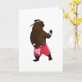 Carte Muay Thai Bear (Fleur jaune)