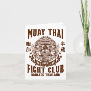 Carte Muay Thai Boxer Boxer Boxer Muay Thai Figh